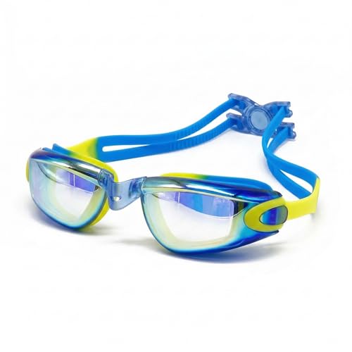 Image of BURNLAB Swimming Goggles for Kids, Clear Vision Pool Goggles for Boys & Girls, Easy Adjustable Strap (blue)