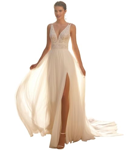 Lace Mermaid Wedding Dress for Bride A Line Tulle Corset Boho Beach Bridal Gown with Long Train 2025