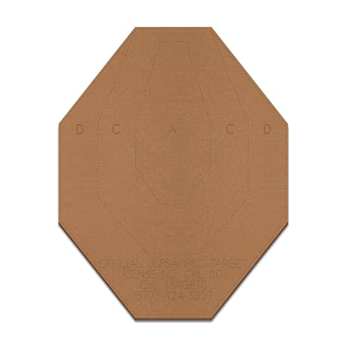 Image of Official USPSA /IPSC Cardboard Targets, Competition Torso, Silhouette Shooting, Cardboard Target. Made in USA