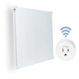 Amaze Dual Smart 400W Wall Mount Space Heater Panel with Plug-in Wifi Module Thermostat - Convection Electric Room Heater Ideal for 175 to 200 Sq Ft Room