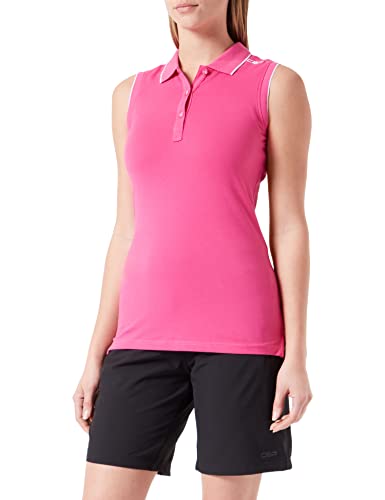 CMP Polo sans Manches pour Femme en 95% Coton