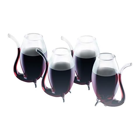 Bar Craft Likör-/Portwein-Pfeifengläser in Geschenkbox, Glas, 90 ml, 4 Stück (1er Pack), Transparent Cover