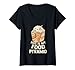 Femme This Is My Food Pyramide Sweet Icecream Graphic Foodie T-Shirt avec Col en V