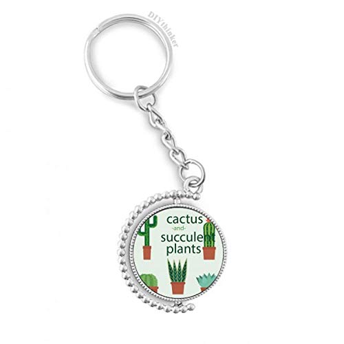 Porte-clés rotatif cactus : l'accessoire quotidien illustré pour vos clés