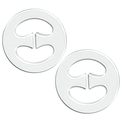 Image of Hollywood Fashion Secrets Bra Strap Clips to Make Racerback Clear, 2 Pairs