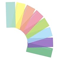 Thinp 8 Pcs Dyslexia Tools for Kids, Guided Reading Highlight Strips Colored Overlays Bookmark Reading Tracking Rulers with Line for Dyslexia, ADHD and to Reduce Visual Stress (Large Size)