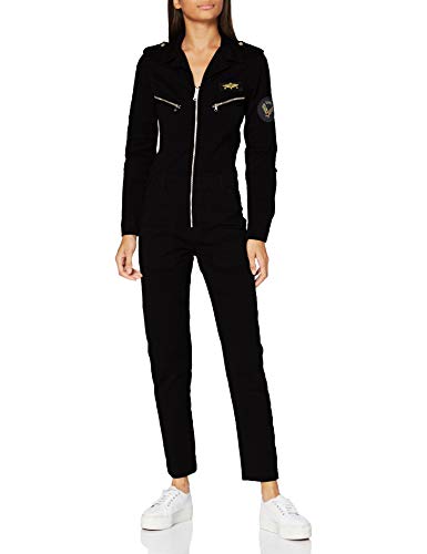 Schott NYC Femme Trjumpw Combinaison d aviateur, Noir, M EU