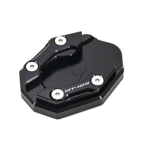 足サポートブラケット に適合するヤマハ NMAX155 NMAX125 N-MAX 125 155 XMAX X-MAX 300 MT15 MT125 用 キックスタンド延長プレートパッド(ブラック1)