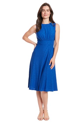Image of London Times Women's Dresses Inset Waist Midi Dress Career Office Occasion Guest of