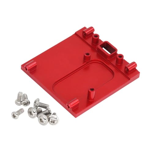 Garende 1/12 RC Car Motor Mount,Upgraded Parts Accs,Sturdy Easy to Install Fixed Bracket Holder,Metal Motor Mount Holder for MN99S, red