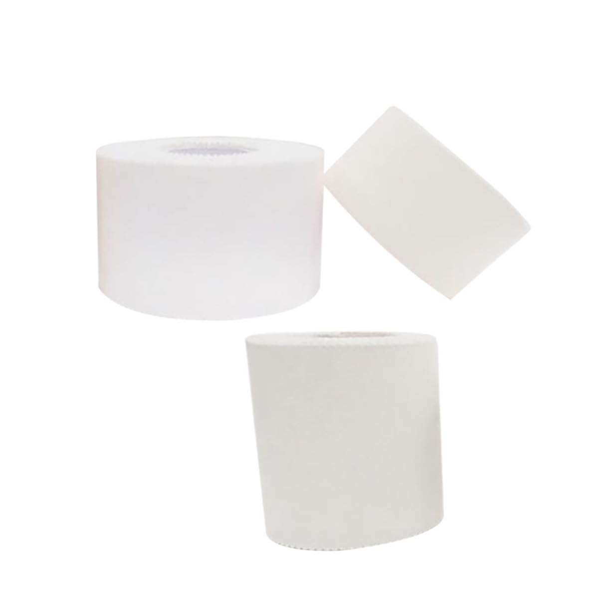 minkissy 3Rolls Cotton Sports Tape for Wrist and Elbow Protection White Fitness Tape Durable Athletic Tape for Injury Prevention and Support