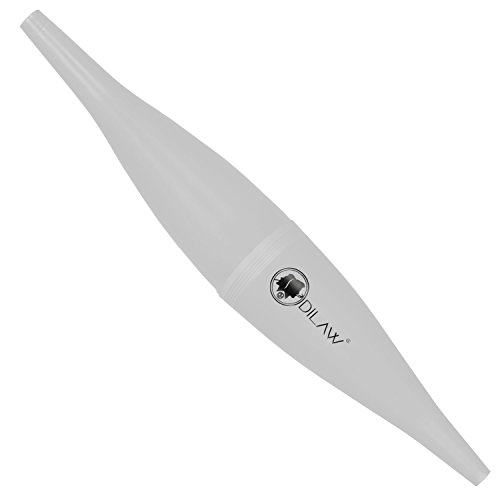 DILAW Shisha Ice Bazooka + Alu Mundstück + Silikonschlauch Set Kombinierbar mit Allen Handelsüblichen Schläuchen Weiss – Bild 3