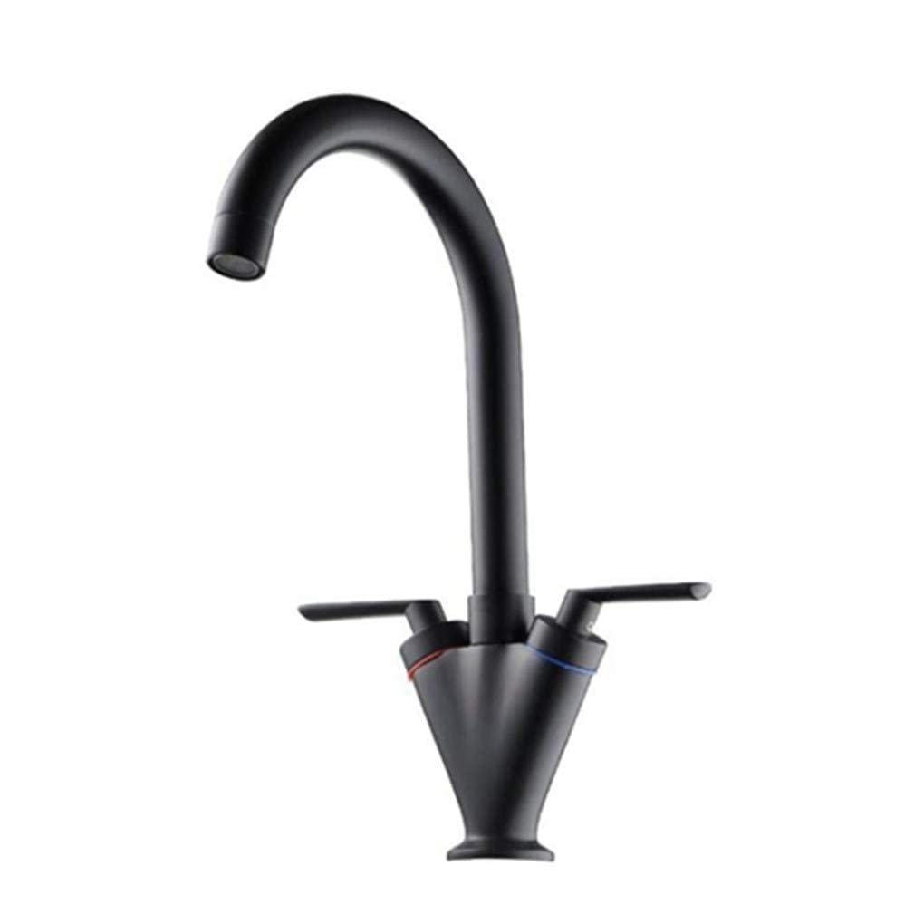 Robinet de cuisine noir mat orientable à 360° pour simplifier la vaisselle familiale