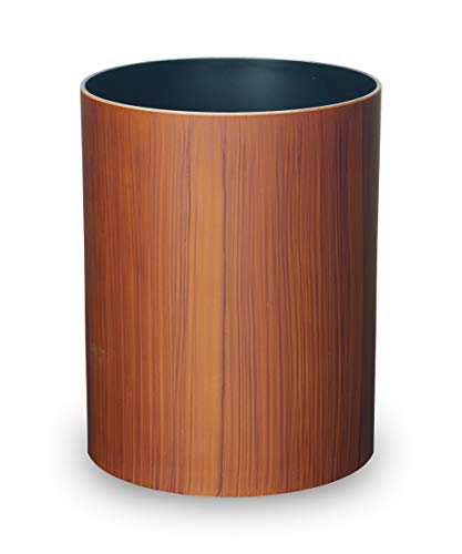Caneca de Basura Pequeña con Diseño de Madera Natural