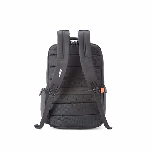 Image of American Tourister Zork Edge | 24.5 Ltrs | 2 Compartments | Bottle Pocket | Ergonomic Padded Back Panel & Shoulder Straps | Executive Backpack | 1 Year International Warranty | Black