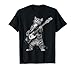 Bass Guitar Cat Retro Bassist Cat Vintage Music T-Shirt