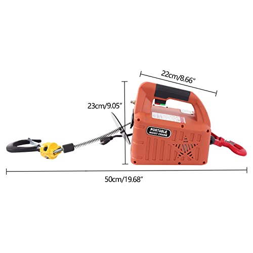 Polipasto eléctrico 3 en 1 con control remoto 300 kg miniatura 2