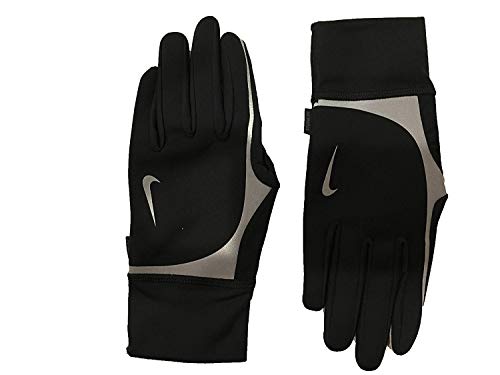 Nike Men`S Element Shield Tech Run Gloves (Black (NRG84020-82803) / Reflective Silver, X-Large)