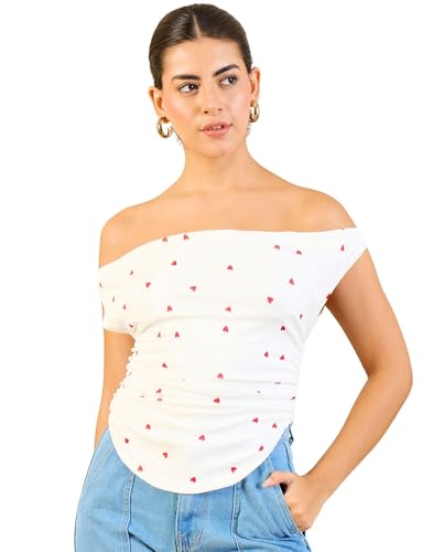 Image of Uptownie Women Top | Stretchable Cowl Neck Ruched Design | Sleeveless & Knitted Fabric for Casual Soft & Comfortable