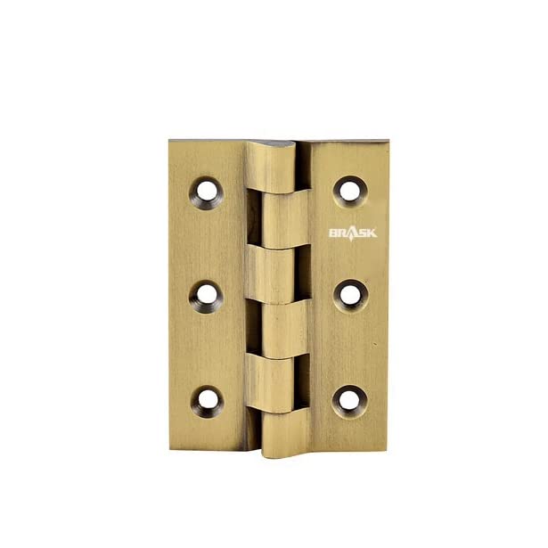 BRASK Brass Railway Hinges 3" X 1" X 1/8 Antique Finish (Pack of 12) (B09DQ3LDSB) Amazon Price History, Amazon Price Tracker