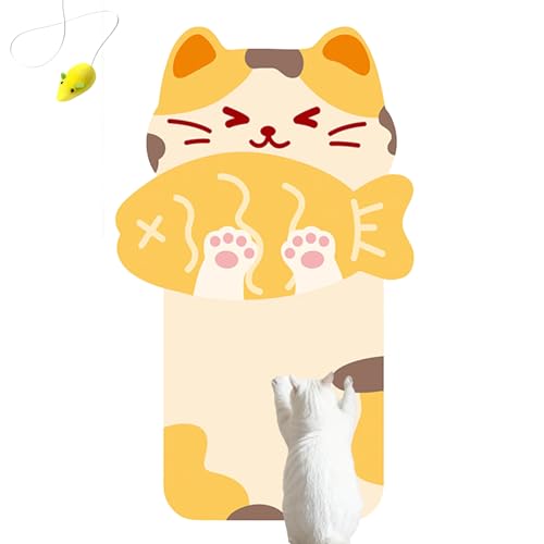 Wall-Mounted Cat Scratcher, 2025 Upgraded Indoor Cat Wall Scratcher —