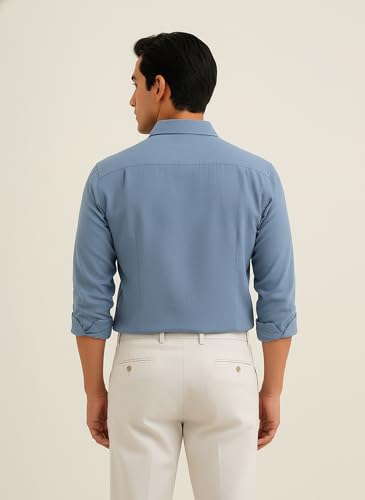Image of Lymio Men Shirt | Premium Embroidered Shirt for Men | Long Sleeve Slim Fit Casual Shirts for Men | Trendy Wedding & Festive Ready (Packs Also Available) (01-04)