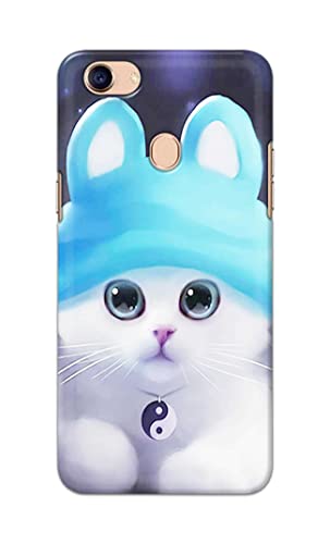 Image of Chinese Cutie Kitten Cat Big Eyes Lovely Girl Ears Hard Back Case Cover for Oppo F5 / Oppo F5 Youth /Oppo F5 Plus Back Cover -(J5) VNS2221
