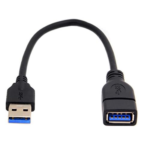 CY USB 3.0 Type-A Male to USB 3.0 Type-A Female Extension Cable 20cm 5Gbps Cover