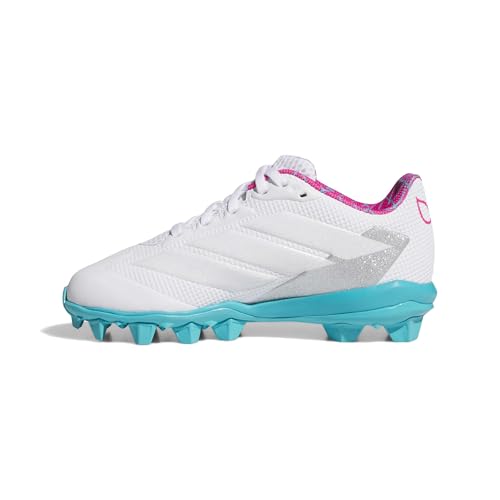 adidas Unisex-Kids Adizero Instinct 2.0 Molded Gwen White/Shock Pink 1