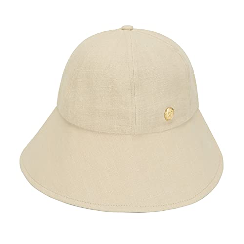 Sombrero Bonnet Victorian de Lino Plegable para Mujer miniatura 4