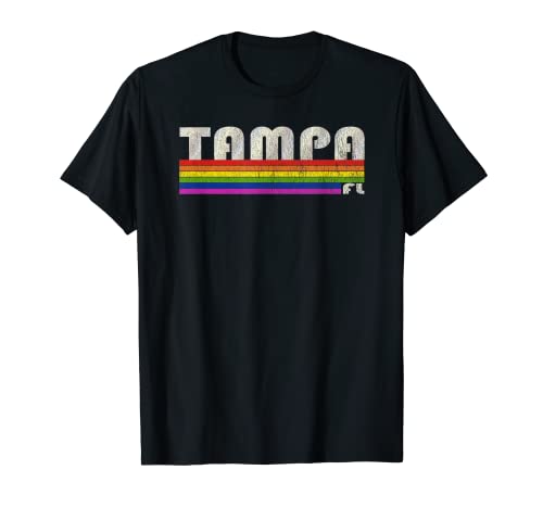 Vintage 80's Style Tampa FL Gay Pride Mois T-Shirt