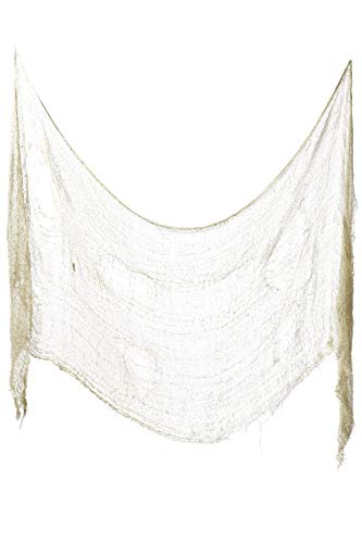 Preisvergleich Produktbild Smiffys Unisex Gruseltuch, 75cm x 300cm, Creme, 36684