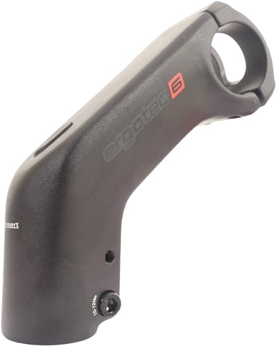 Potence Ergotec 110 mm en aluminium noir pour rigidité maximale du guidon