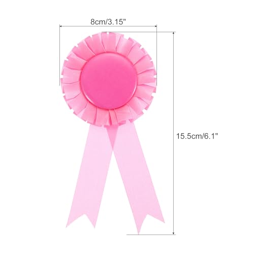 Rubans de récompense roses vierges pour personnaliser vos remises de prix