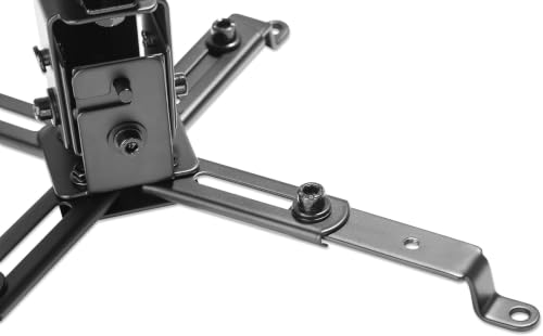 Image of ARGO Heavy-Duty Adjustable Ceiling Projector Mount - Universal Extendable Telescoping Pole with 360 Swivel & Tilt - High-Weight Capacity Steel Frame for Home Theater, Office & Classroom (Matte Black)