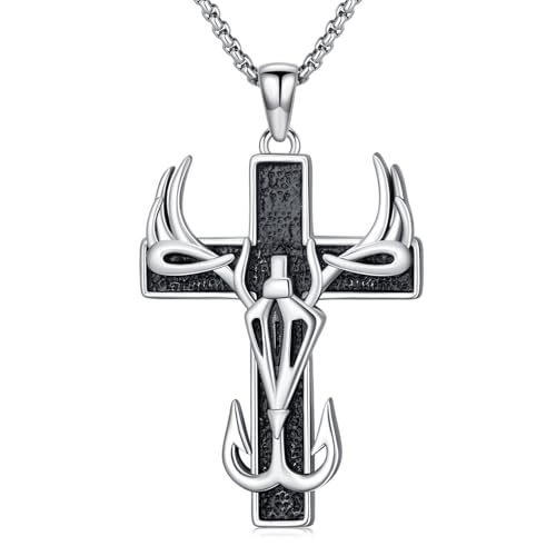 KoyeKei Deer Antler Necklace for Men