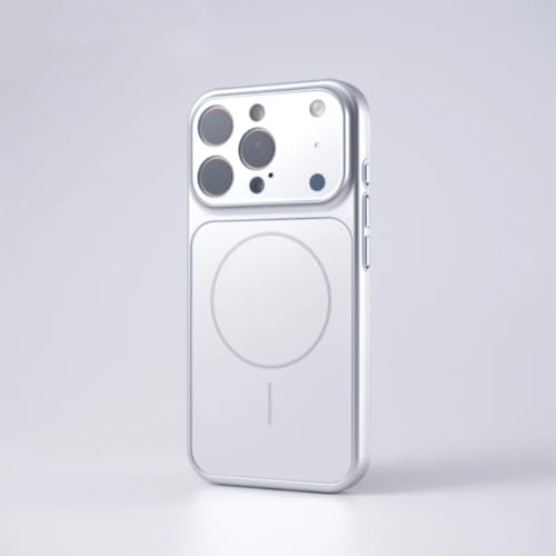 Coque iPhone 14 Pro magnétique argent pour charger sans fil votre mobile au bureau