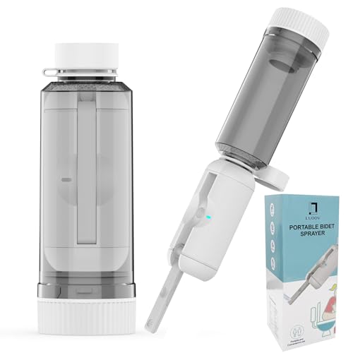 FLYFISH Juego de ducha de camping, portátil, ducha de camping al aire libre, ducha de camping con bomba sumergible para ducha privada, lavar el coche, bañar mascotas, regar plantas (mini bidé