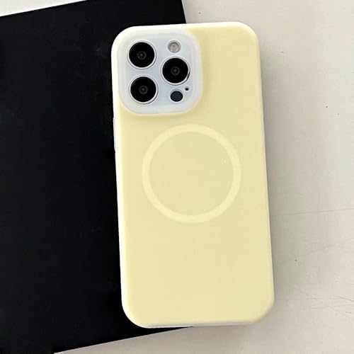 Coque silicone liquide iPhone 16 fluorescente compatible charge sans fil induction