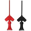 DollaTek 2 stuks mini klem testpunt SMD SOIC multimeter – rood + zwart