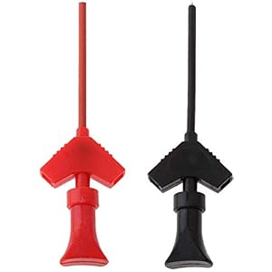 DollaTek 2 stuks mini klem testpunt SMD SOIC multimeter – rood + zwart