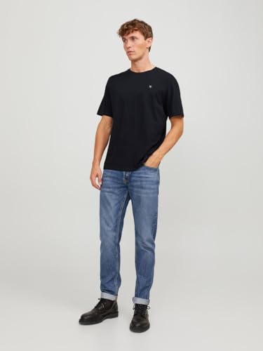 JACK & JONES Herren JJECORP Logo Tee SS Crew Neck MP, Black/White/Port Royale, S 4