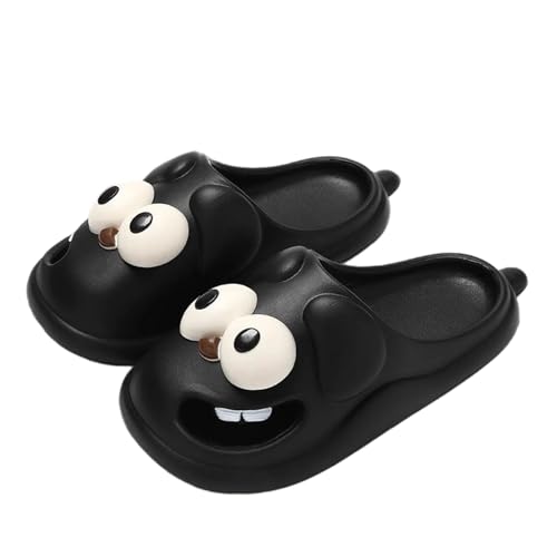 Chaussons plats décontractés grands yeux pour plage et maison