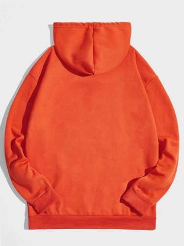 Image of SXV STYLE Hooded Pullover Solid Plain Unisex Cotton Oversized Baggy Sweatshirt Hoodie