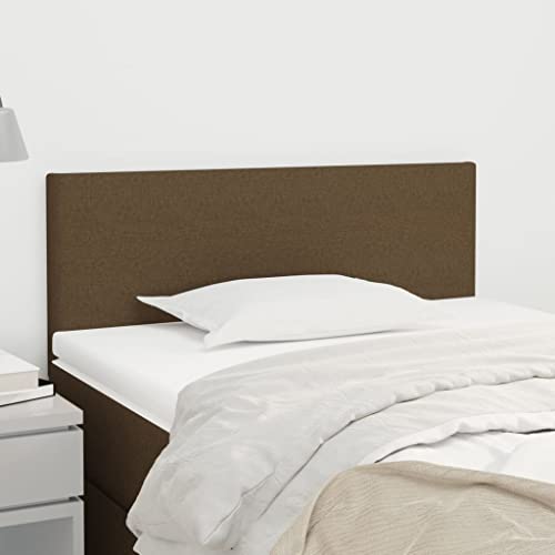 KATERYY Cabecero de Tela marrón Oscuro 90x5x78/88 cm,Cabezal de Cama Elegante y Ajustable para Dormir y Descansar Cabeceros, pies de Cama