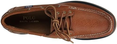 POLO RALPH LAUREN Men's Bienne Boat Shoe, Tan, 9 Medium US | Image 7