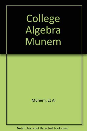 College Algebra      Subsequent Edition