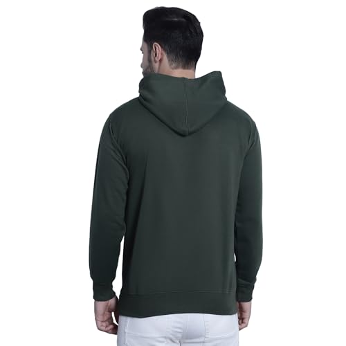Image of Mack Jonney Solid Hooded Cotton Fleece Sweatshirt for Men (Pack of 2)-MACK50923