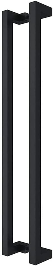 24" Heavy Duty Flat Shape Barn Door Push Pull Handle Entry Commercial Office Store Front Wood Timber Glass Garage 1 Pair