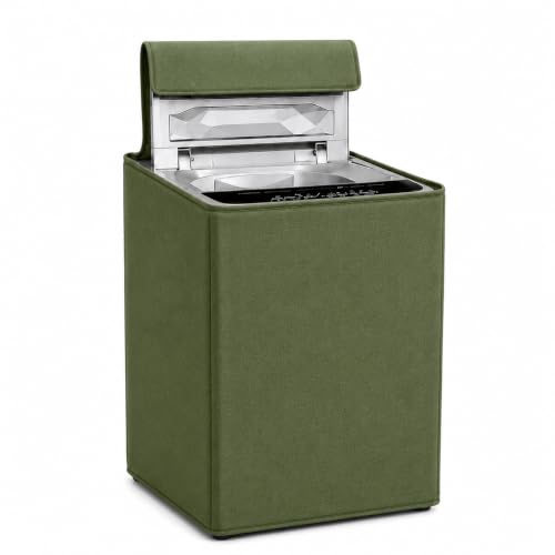 Image of REKARDO Polyvinyl Chloride (Pvc) Waterproof Semi Automatic Washing Machine Cover For (Lg - Life Good) 8.5Kg, 9Kg, 9.5Kg Model (Green) | Dust Protection | Scratch Resistant | Durable PVC | Moisture Shield | Easy Clean | Reusable | Snug Fit
